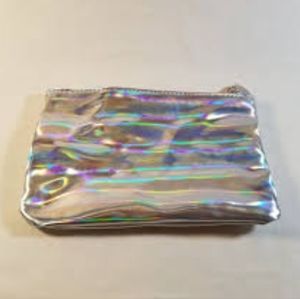 Ipsy Metallic iridescent hologram cosmetics bag w/ free gift
